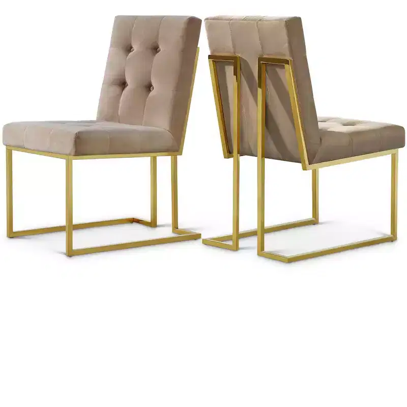Meridian Furniture,Pierre Velvet Dining Chair, Set of 2