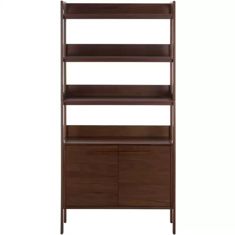 Donna 5 Shelf Bookshelf - Walnut - SEI