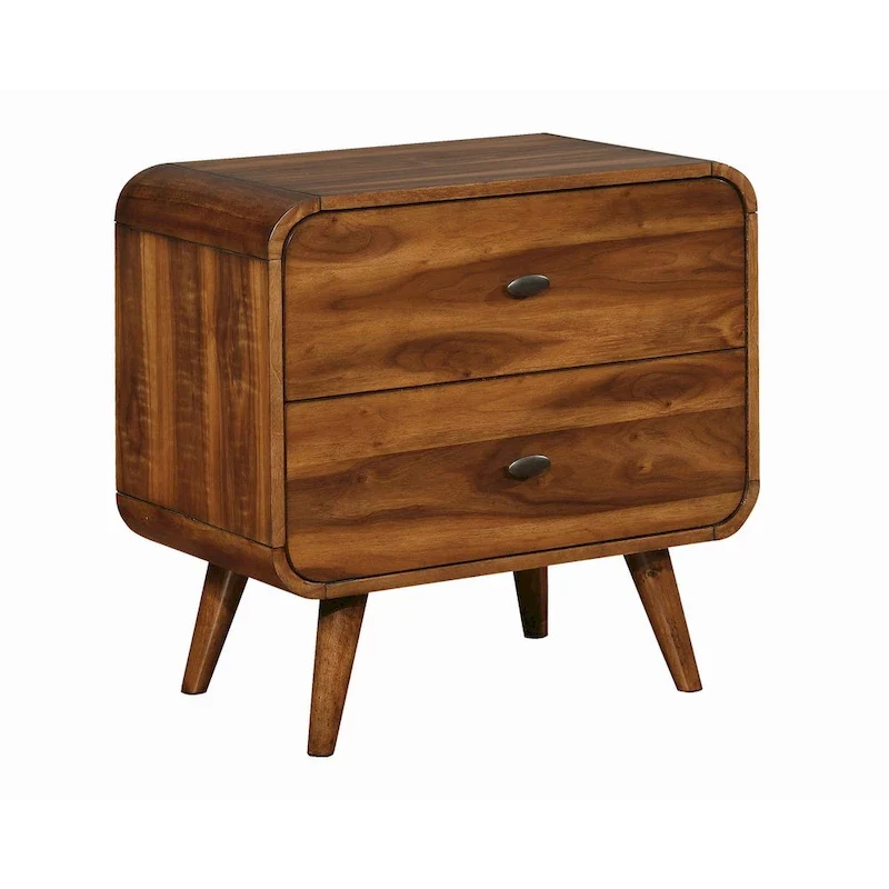 Dark Walnut 2-drawer Nightstand