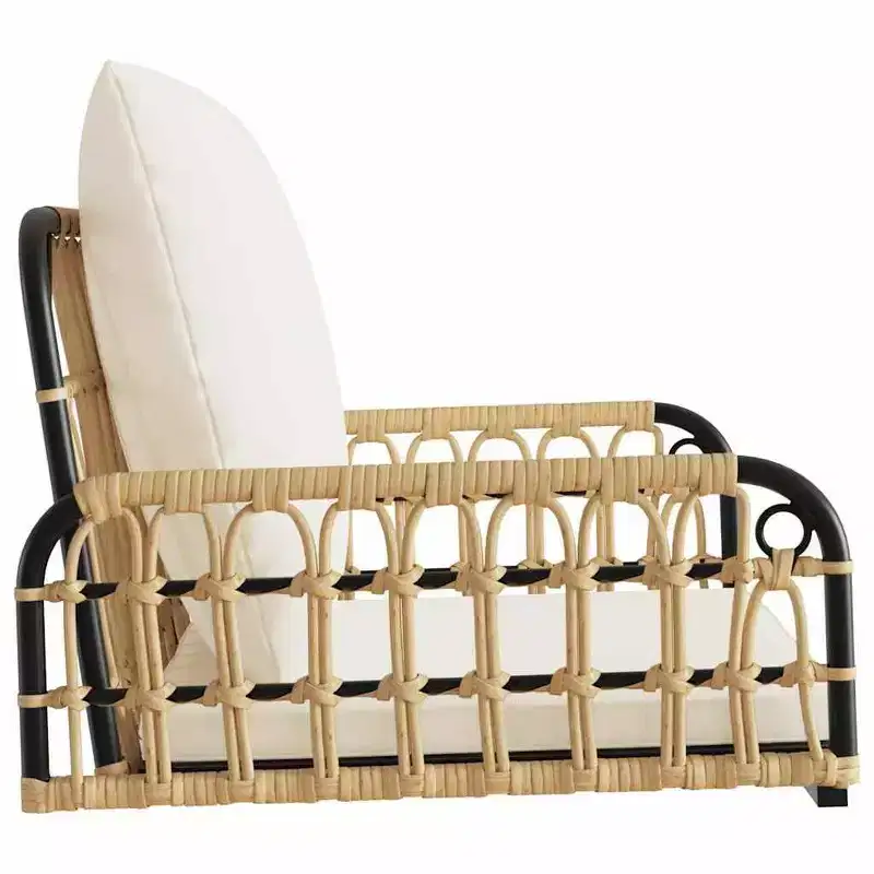 vidaXL Swing Chair Brown and black PE rattan Standard Durable