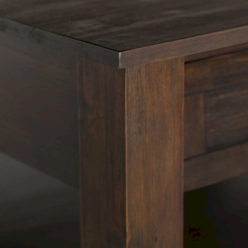 WYNDENHALL Garret SOLID ACACIA WOOD 38 inch Wide Square Rustic Coffee Table - 38 W x 38 D x 19 H