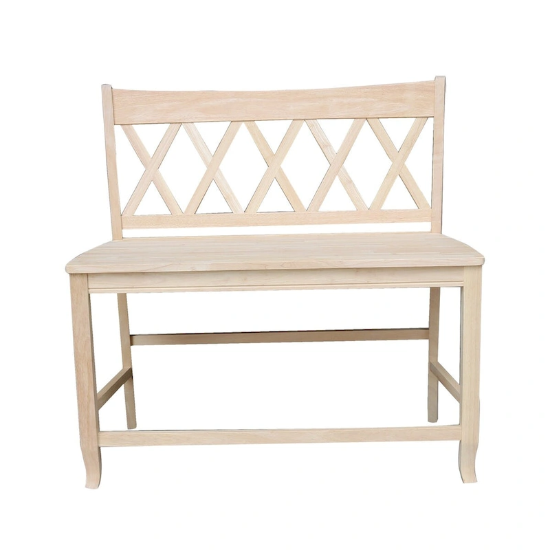 Double X-Back Bench - 24 Seat Height