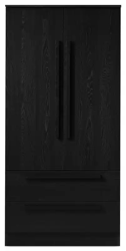 Bedroom 2-Drawer Chest with Storage Cabinet, 33W x 68.5H