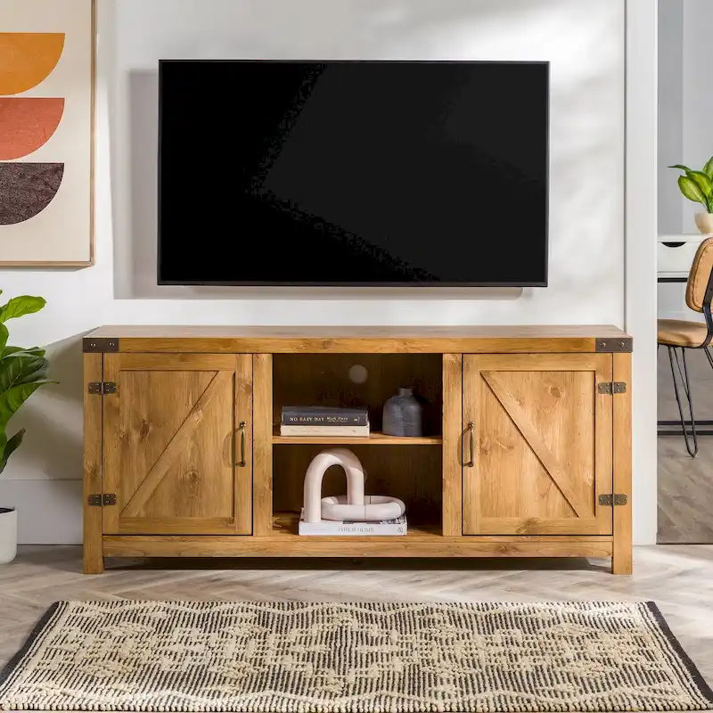 58-Inch Barn Door TV Stand