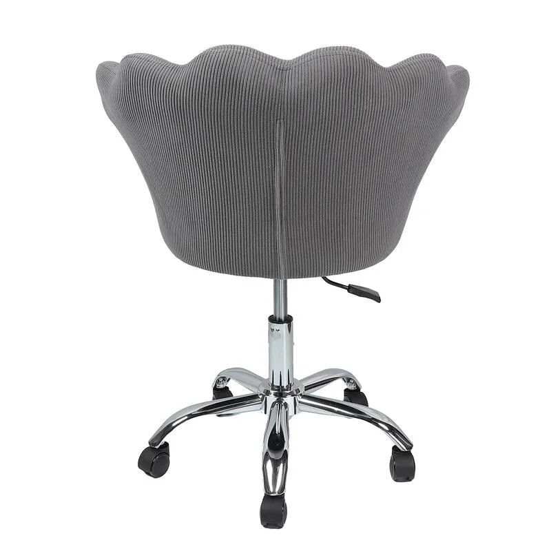 VANITII Accent Chair Swivel Vanity Chair Office Desk Chair With Wheels Modern Height Adjustable Pink/Grey/White