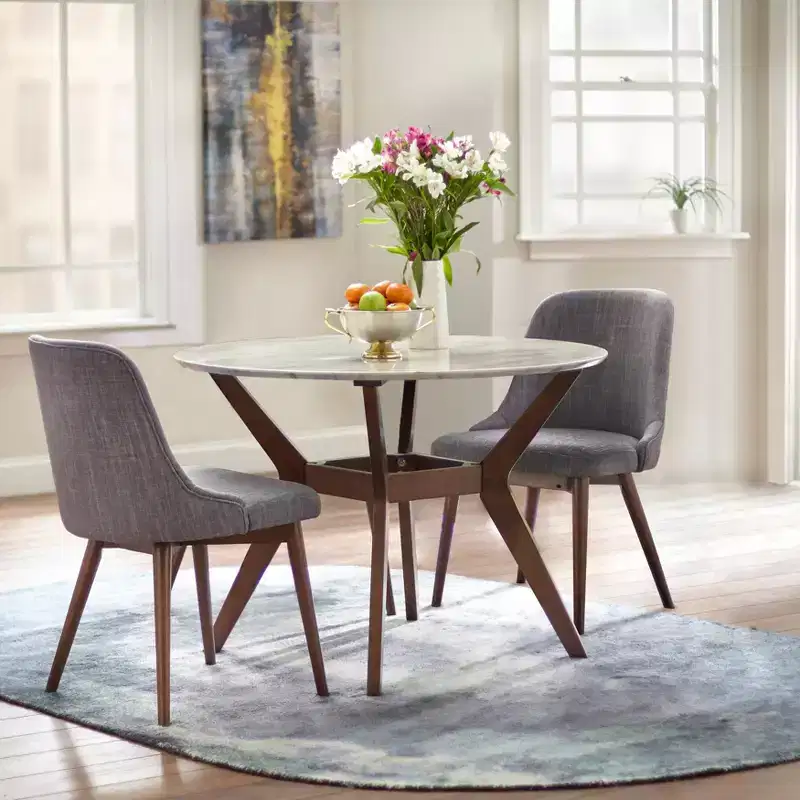 Buylateral Set of 2 Saville Mid Century Modern Dining Chairs