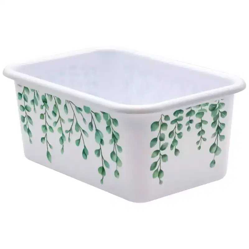 Eucalyptus Small Plastic Storage Bin Pack of 6