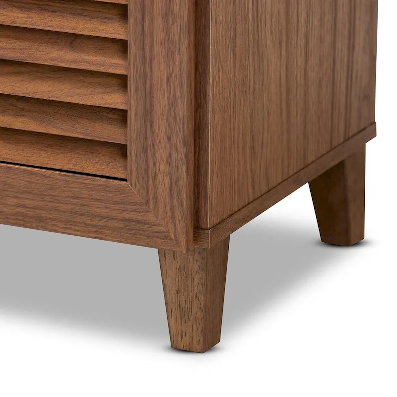 Dark Grey 4-Shelf Shoe Storage Cabinet with Drawer – Holds 12 Pairs
