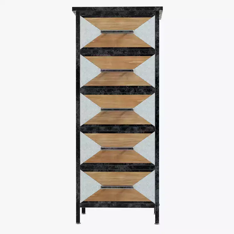 5-Drawer Wood Storage Cabinet
