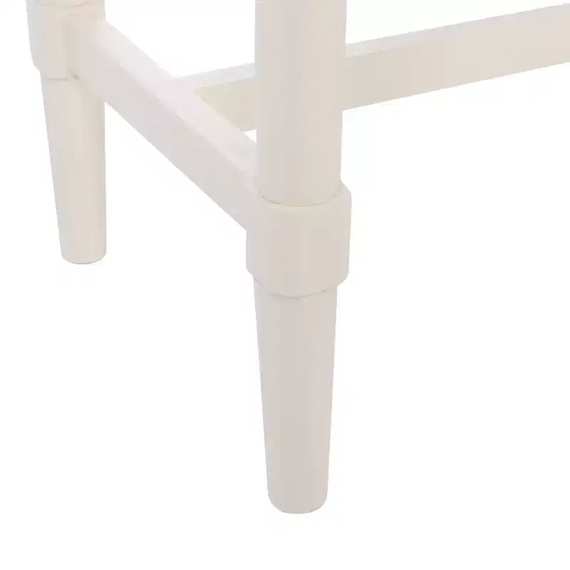 2-Drawer Console Table Pine Frame Transitional Style