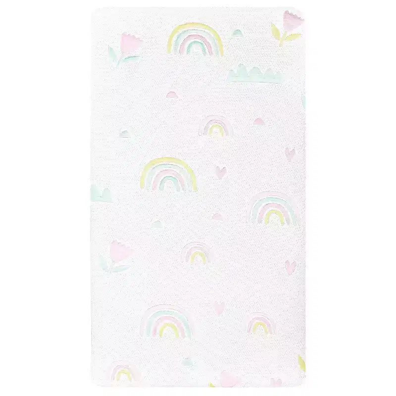 Dream On Me 150 Coil Inner Spring Over the Rainbow Crib and Toddler Mattress - Rainbow: Hypoallergenic 2-Stage Design