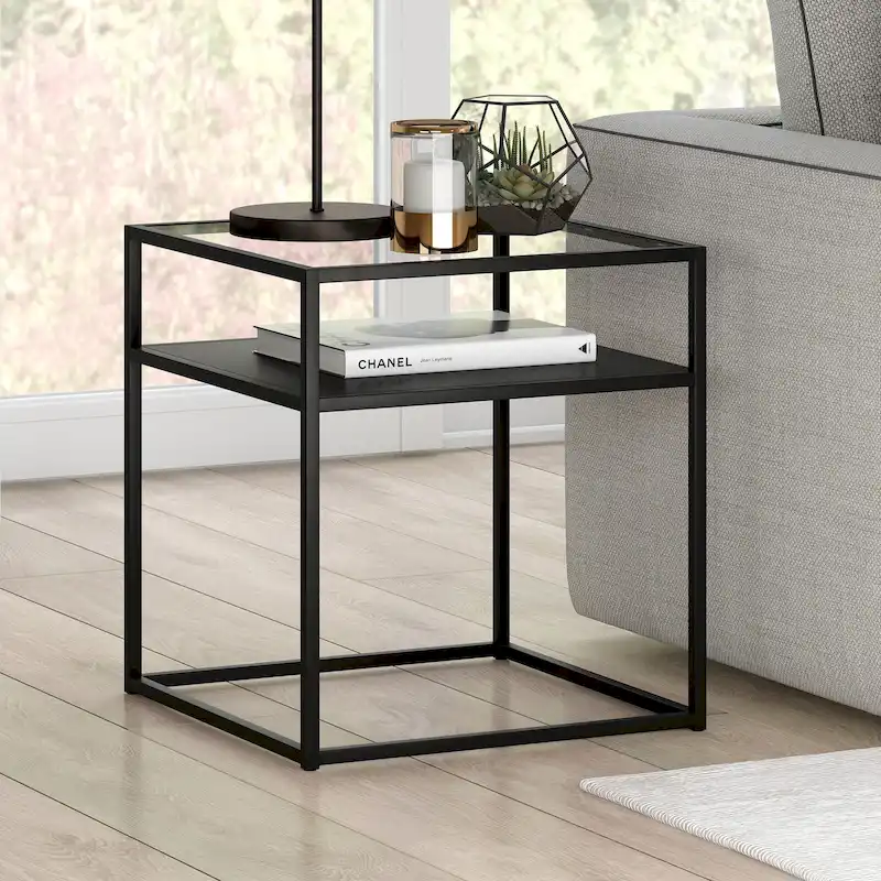 Side Table Blackened Bronze Finish