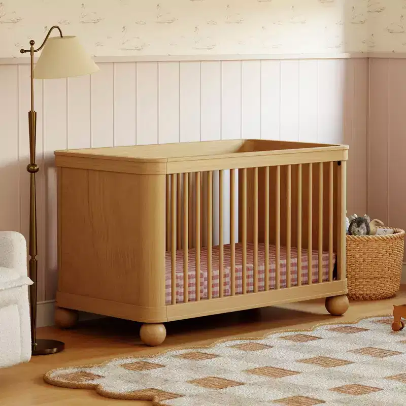 3-in-1 Convertible Crib, Solid Pine Wood, GREENGUARD Gold Certified
