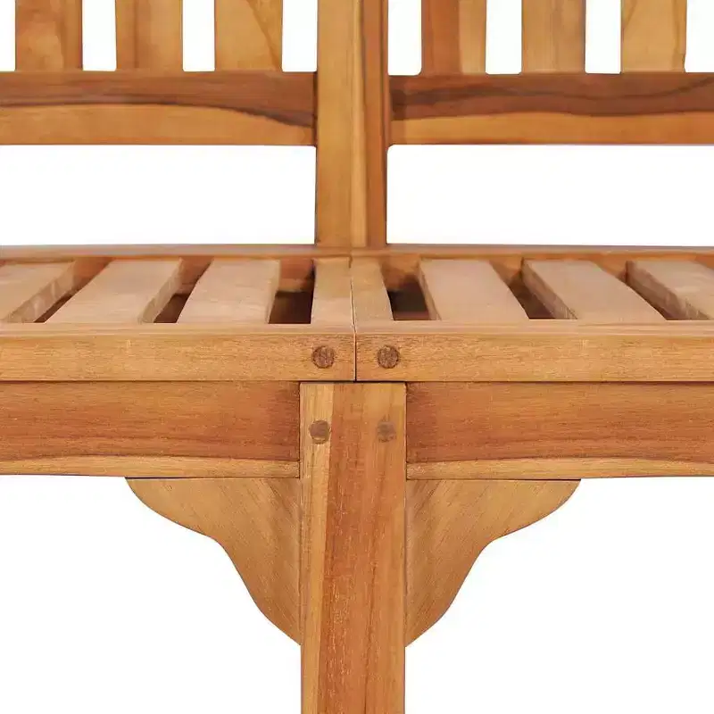 vidaXL Garden Bench Natural Teak Solid Teak Wood Large Durable