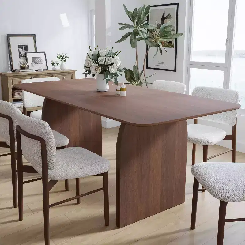 Modern Wood Kitchen Table Dining Room Table