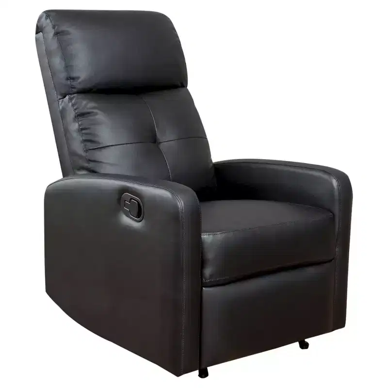 Faux Leather Recliner Club Chair