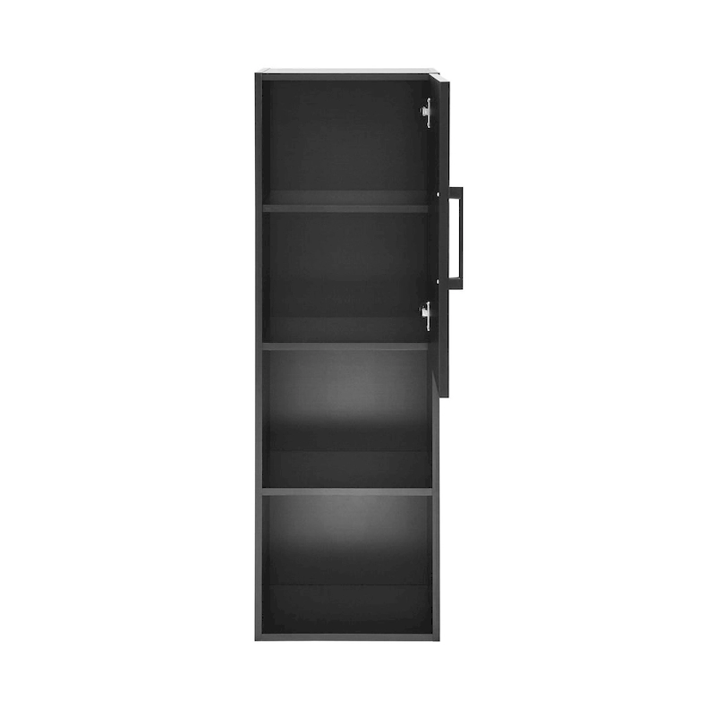 Annecy 15 W x 46 H x 12 D Linen Cabinet in Phantom Black