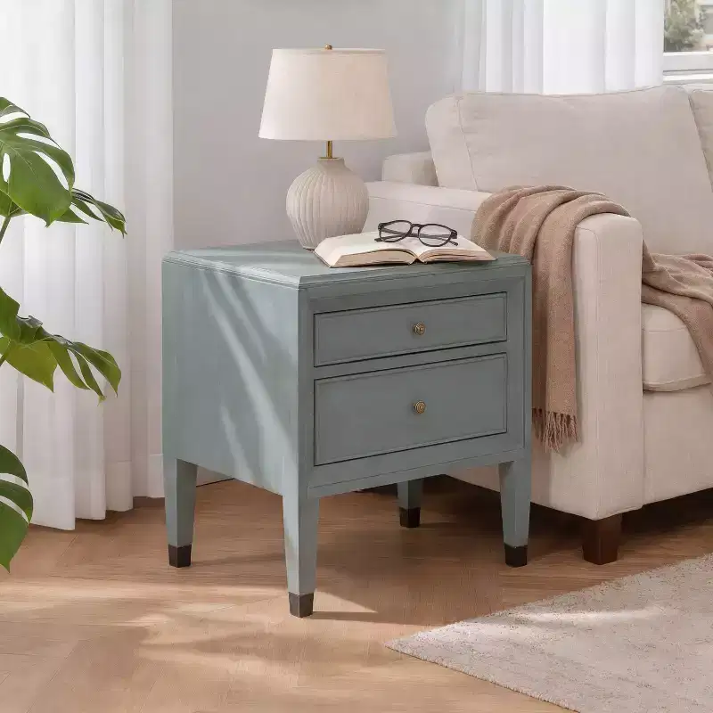 Christopher Knight Home Chaitanya Modern Wooden 2-Drawer Nightstand
