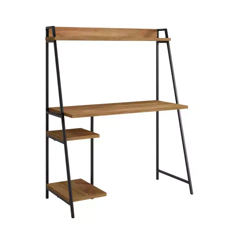 Computer Desk with Hutch - Sindoori Mango Finish