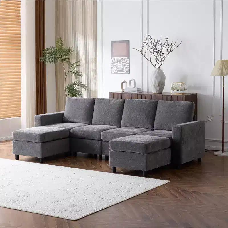 EROMMY 7 - Piece Modular Sectional Couch, Modular Couches and Sofas Sectional with Storage for Living Room