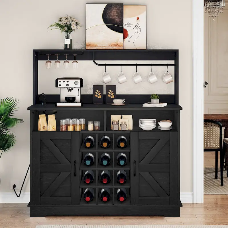 50 Farmhouse Coffee Bar Cabinet Wine Buffet Cabinet Kitchen Sideboard Buffet Cabinet