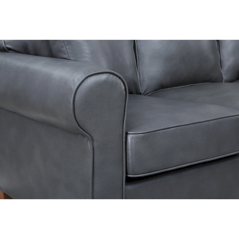 Rylee Rolled Arm Sectional with Pillows