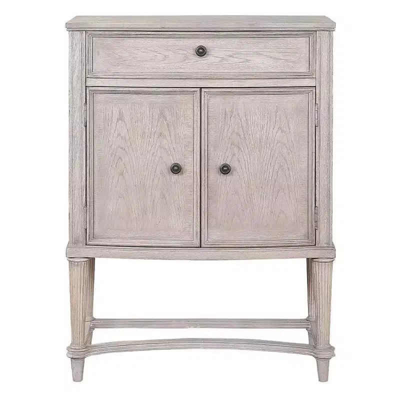 Acme Furniture Wynsor Wine Rack Vintage Bone White Finish