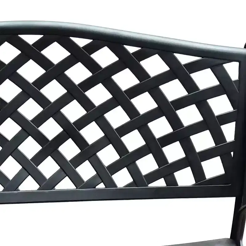 Modern Aluminum Patio Bench - Oakland Living