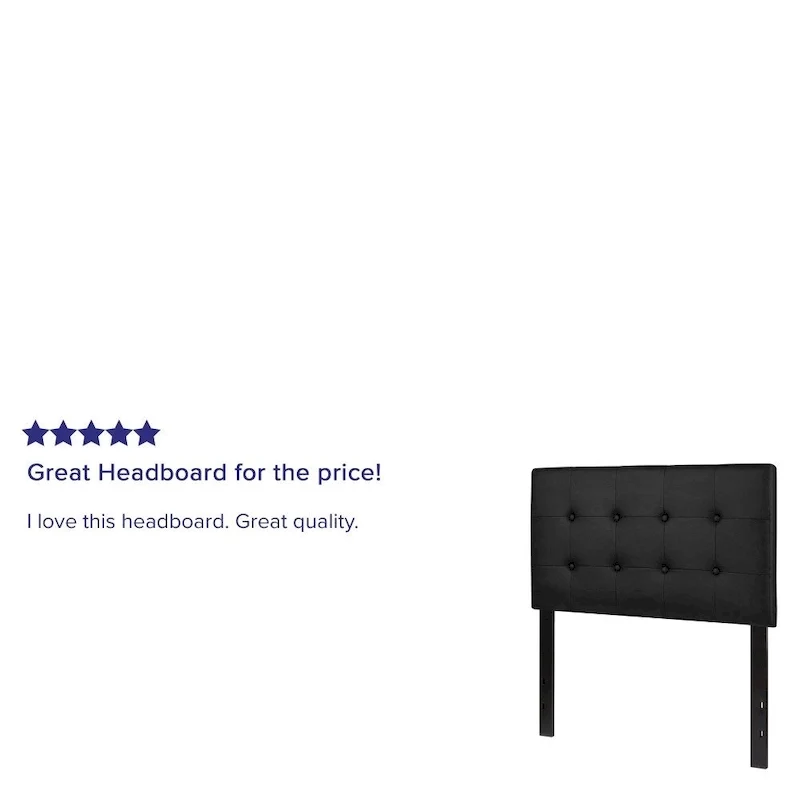 Button Tufted Upholstered Headboard