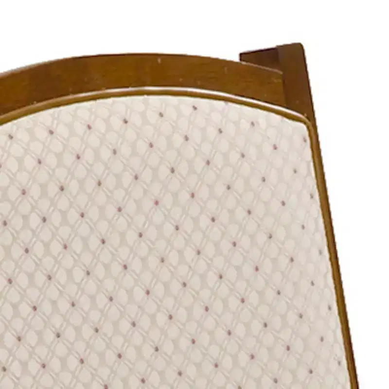 Contemporary Upholstered Back Folding Chair Fruitwood Brown