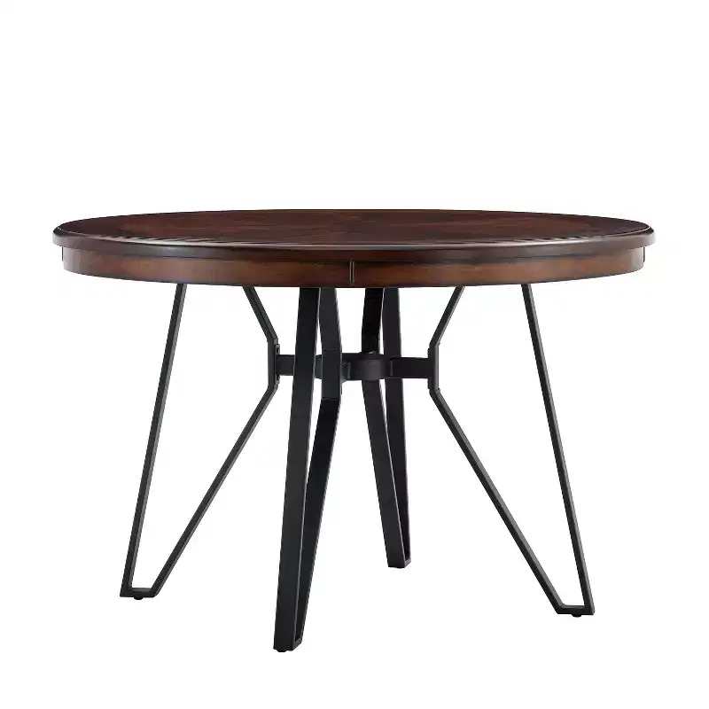 Christopher Knight Home Wedy 46.85 Round Top 4 Seats Dining Table with Hairpin Leg