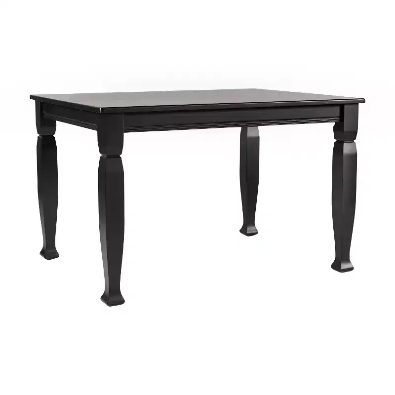 Merrick Lane Wooden Dining Table with Sculpted Legs