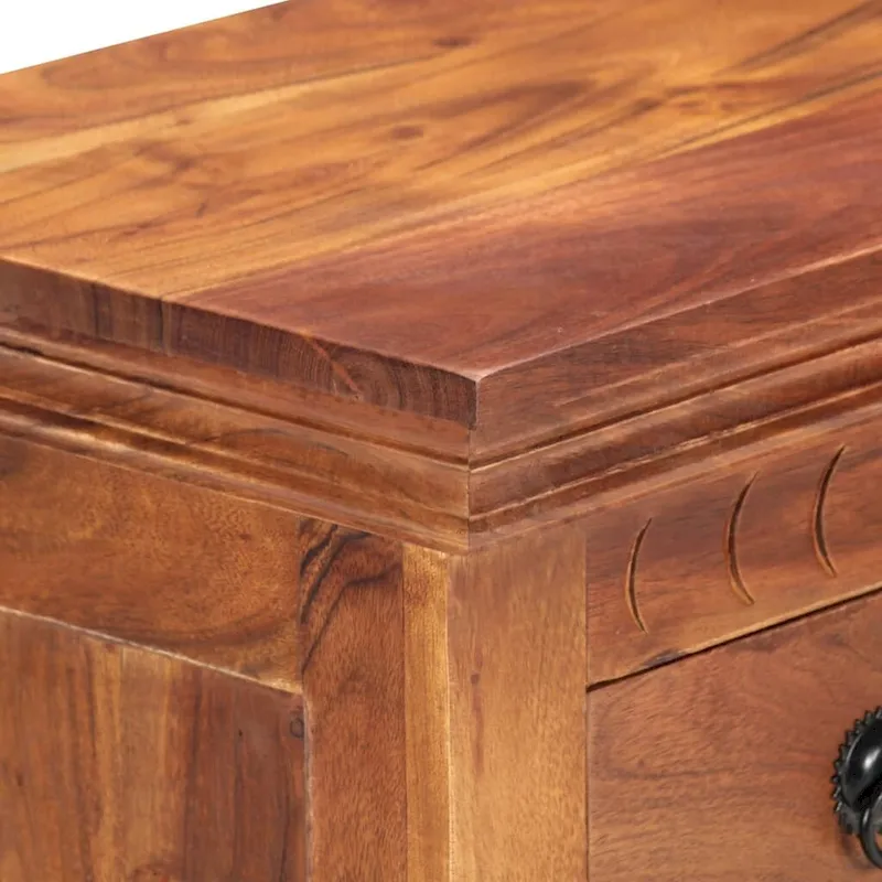 vidaXL Sideboard 24.4x11.8x29.5 Solid Acacia Wood