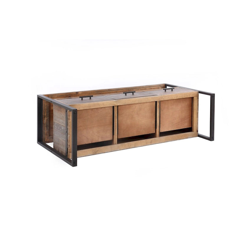 Console table with 3 Drarwer, Open Shelf