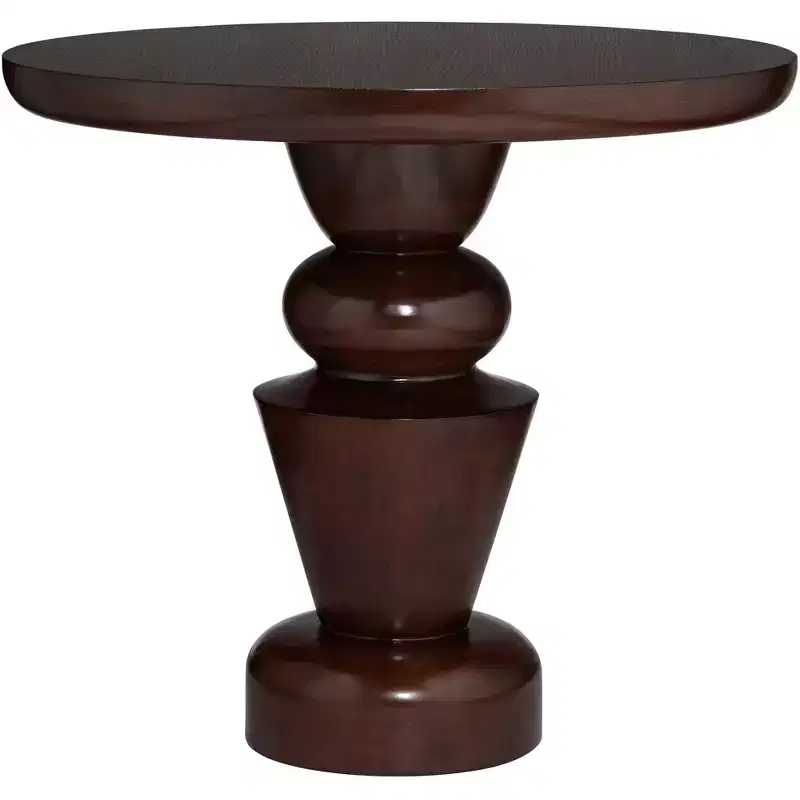 55 Downing Street Glenn 30 Wide Oak Veneer Pedestal Table