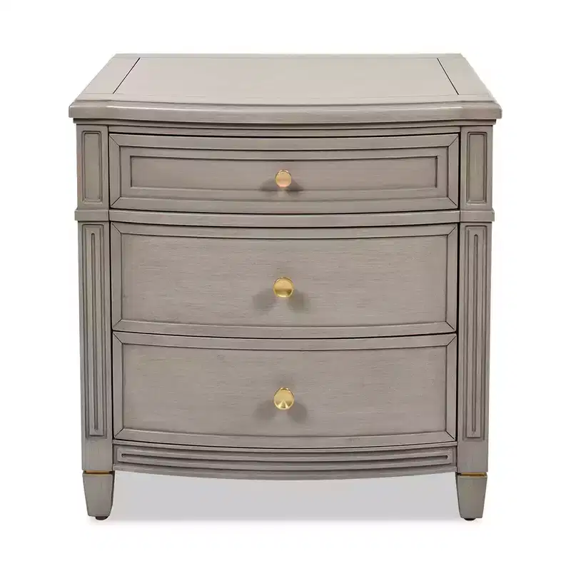 JTH LUXE Dauphin Gold Accent End Table
