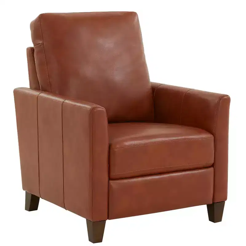 Upholstered Faux Leather Recliner Chair with Arms, Supports 300 lbs