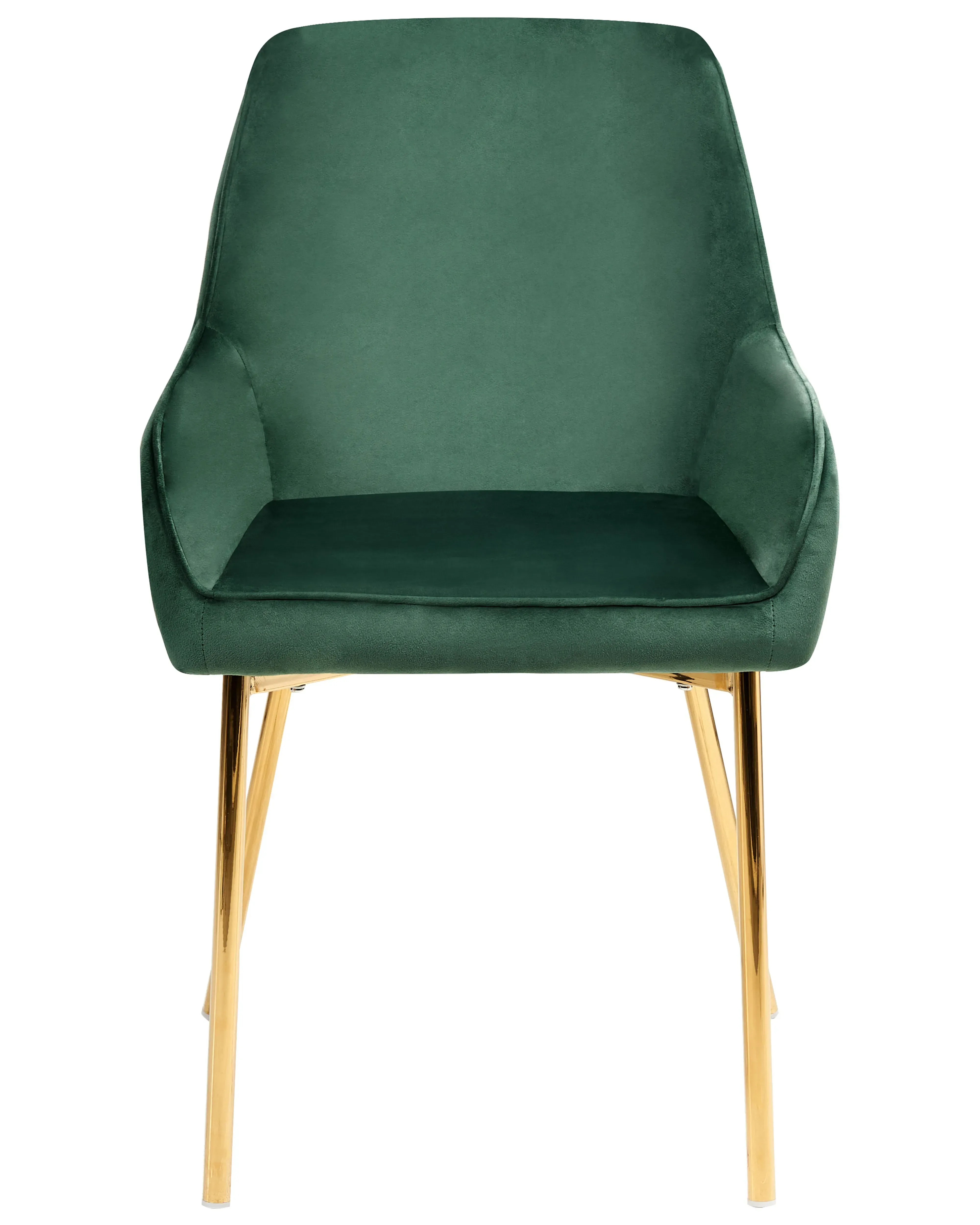 Set di 2 sedie da pranzo Velluto Verde