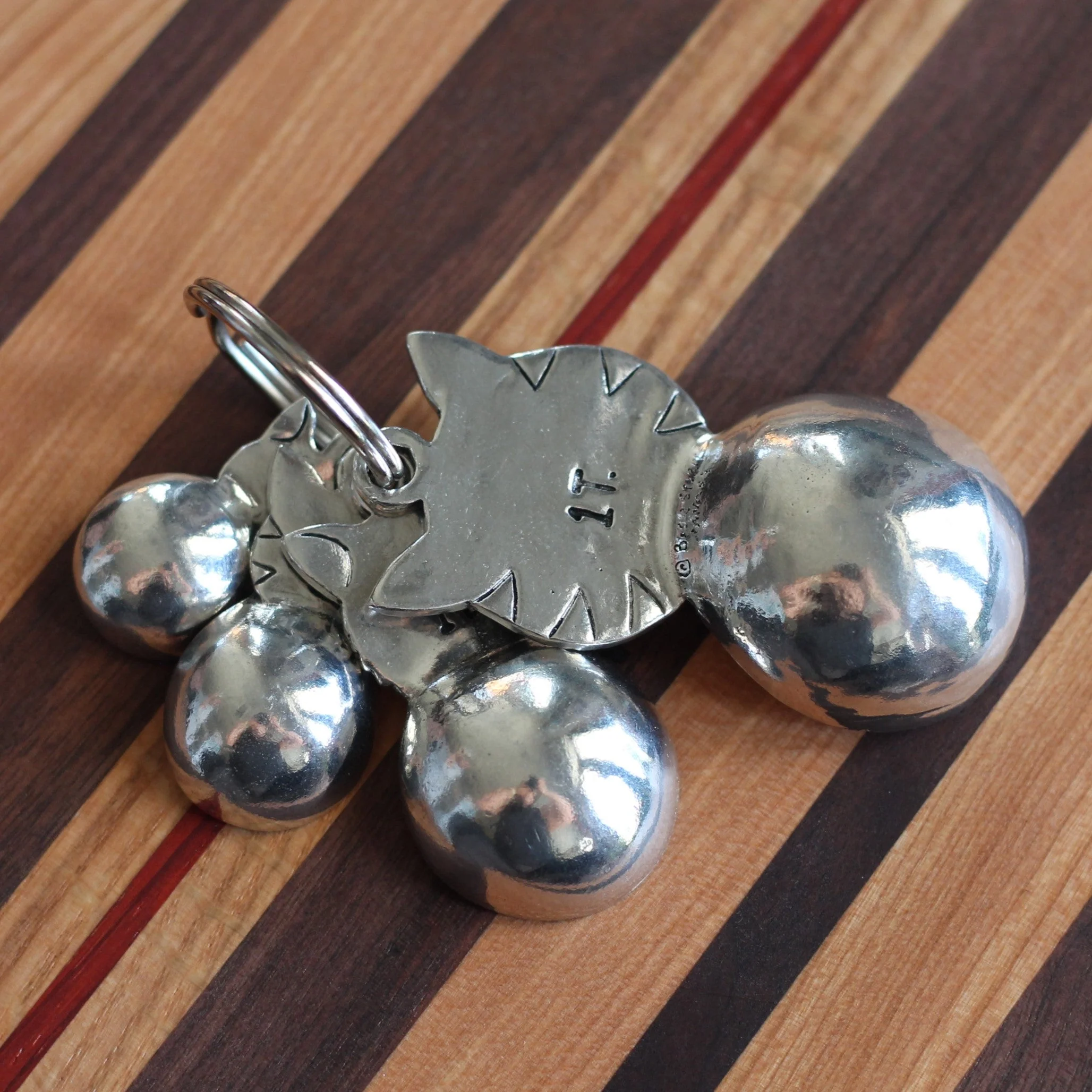 Handmade Pewter Cats Measuring Spoons