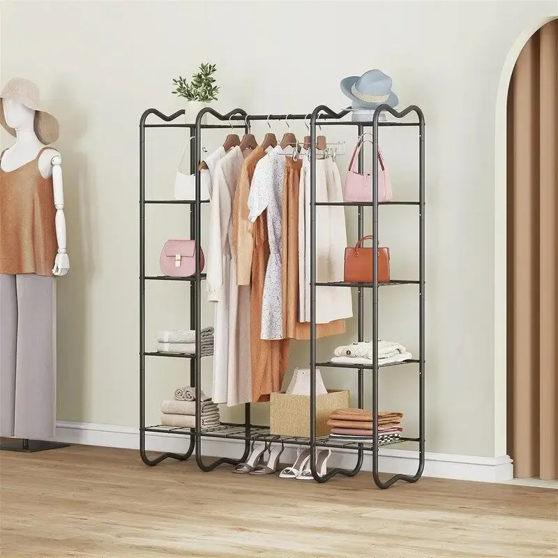 Portable Closet Wardrobe - 15.36D x 49.2W x 62.99H
