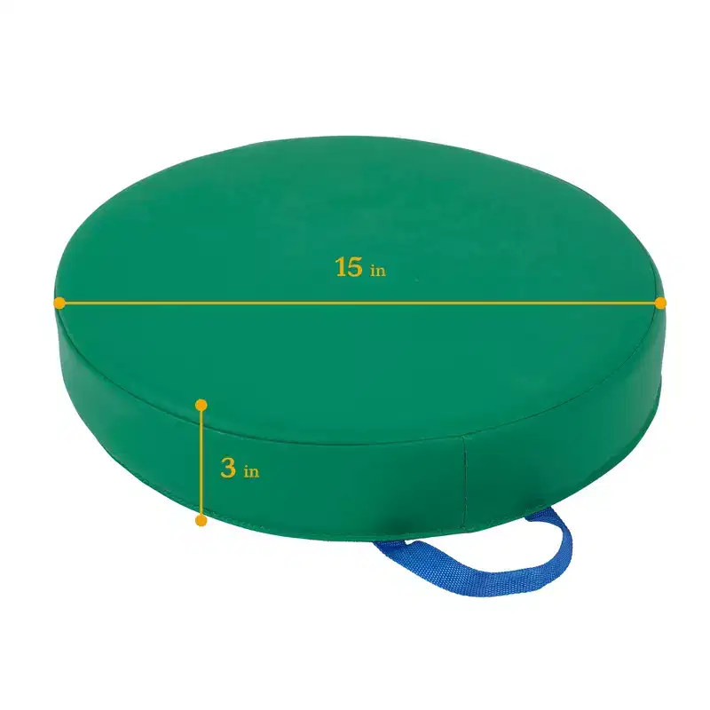 SoftZone Round Carry Me Floor Cushion 4-Piece - Assorted