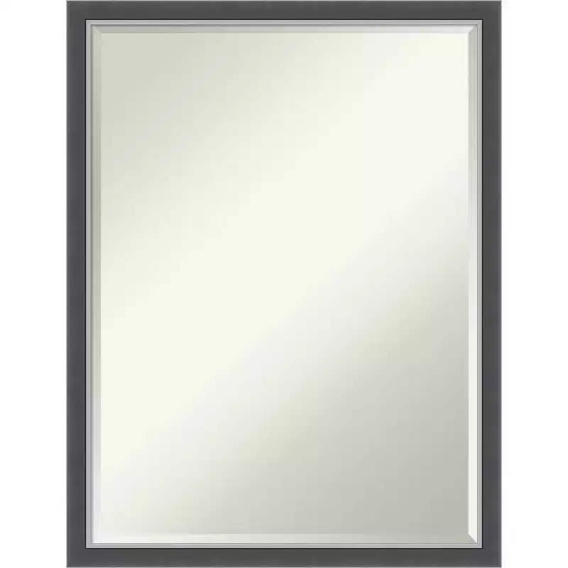 Amanti Art Eva Petite Bevel Bathroom Wall Mirror
