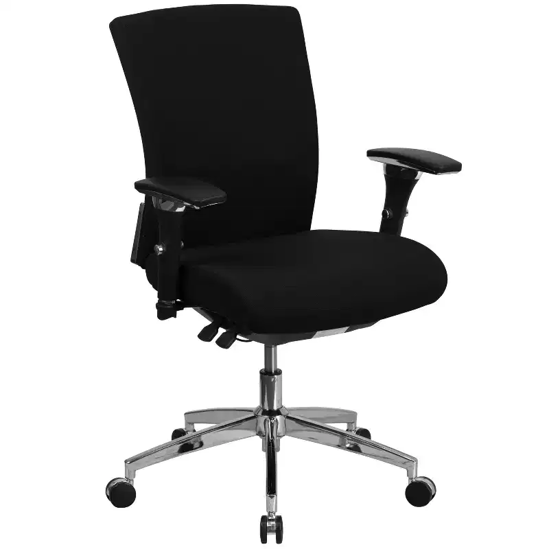 Emma and Oliver 24/7 300 lb. Rated Seat Slider Ergonomic Office Chair with Adjustable Lumbar
