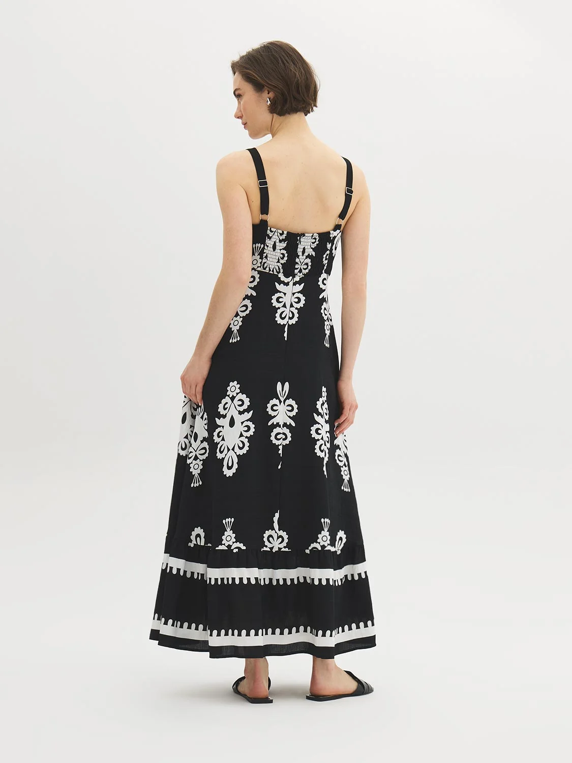 Printed Tiered Maxi Dress