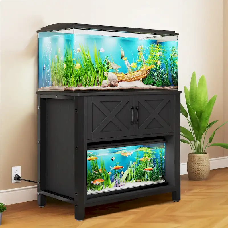 40-50 Gallon Aquarium Stand Cabinet Fish Tank Stand with Power Outlets