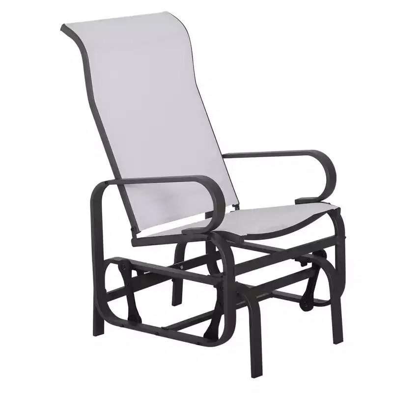 Outdoor Glider Chair, Patio Gliders, Smooth Rocking Chairs for Outside Patio