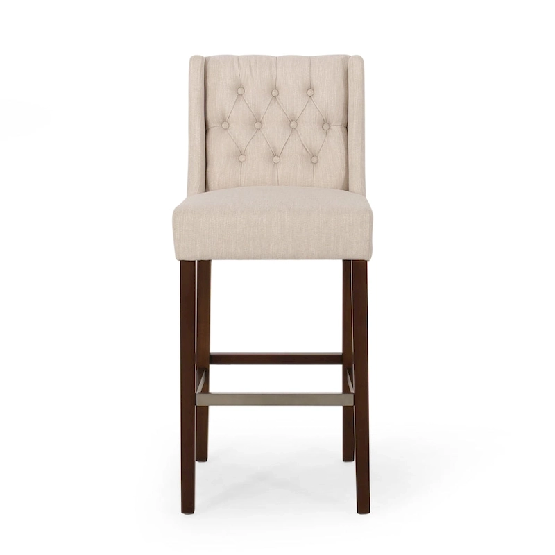 Bayliss Tufted Wingback Barstool (Set of 2) by Christopher Knight Home