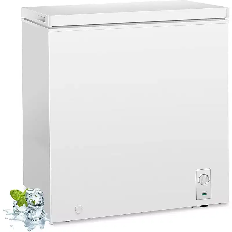 ZAFRO 7.0 Cu. ft Chest Freezer 6.8to -4 Free Standing Top open Door Compact Freezer with Adjustable Temperature Defrost Water Drain/Power Saving
