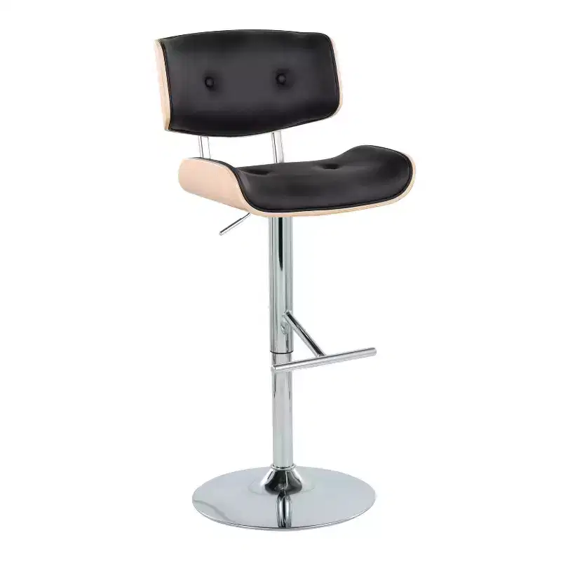 LumiSource Set of 2 Lombardi Adjustable Barstools Swivel