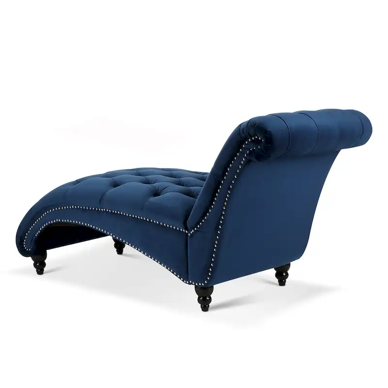 Tufted Chaise Lounge - 62.80 x 27.17 x 32.87